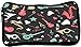 Snoogg Abstract Music Instruments Poly Canvas Student Pen Pencil Case Coin Purse Utility Pouch Cosmetic Makeup Bag RS.225.00