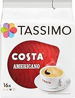 TASSIMO Costa Americano Cappuccino Coffee Capsules T-Discs Pack of 5, 80 Drinks