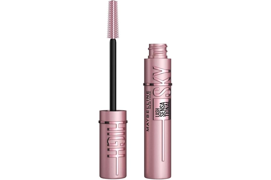Maybelline Mascara, Lash Sensational Sky High Volumizing & Thickening, Eyelash Lengthening, Flake-Free Formula, Washable Masc