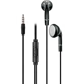 HEARTZ K105 STEREO 130 CM KLASİK &Ccedil;İVİ JACK EFSANE D&Uuml;Z MODEL DAHİLİ MİKROFONLU KABLOLU HİFİ HD SES KABLOLU KULAKLIK (SİYAH)