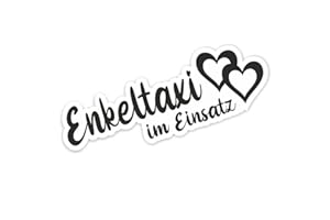 folien-zentrum - Enkeltaxi im Einsatz 16 x 5,5 cm - hochwertiger Aufkleber Auto Tuning - Auto Sticker - Lustige Aufkleber für Auto - Car Sticker - Autoaufkleber - Made in Germany