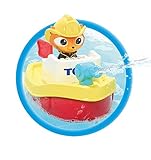 TOMY Wasserspielzeug „Ferngesteuertes Feuerwehrboot“ mehrfarbig – hochwertiges Kinderspielzeug – Spielzeug Boot ferngesteuert für großen Badespaß für Kinder – ab 12 Monate - 4