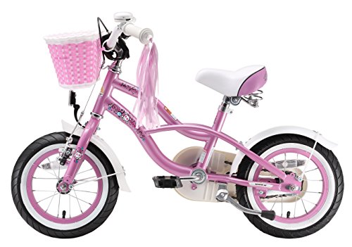 BIKESTAR® Premium Design Kinderfahrrad für coole Kids ab 3 Jahren ★ 12er Deluxe Cruiser Edition ★ Glamour Pink - 3