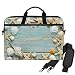 Produktbild Tenboya Laptoptasche 14 Zoll Sea Muscheln Vintage Shabby Blau Holz Aktentasche 13,3 Zoll Computer Schultertasche