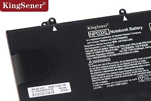 Comprar Batería KingSener integrado NP03XL para HP Pavilion X360
13-A010DX HSTNN-LB6L 760944-421 TPN-Q146 TPN-Q147 TPN-Q148 43 wh
Especial