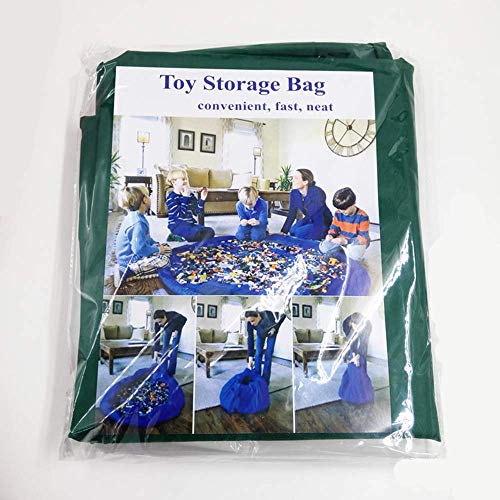 PANNIUZHE niños Alfombra de Juegos Plegable bebé Caja de Juguete y de Almacenamiento Recibir Bolsa para el hogar, al Aire Libre, de Picnic Playa Alfombra Acerca de 60 Pulgadas