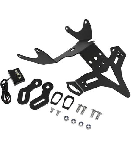 Portatarga Moto Per Honda CB650R 2021-2024 | Staffa Posteriore In Alluminio Con Luce | Installazione Facile