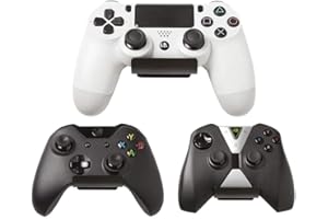 HIDEit Mounts Uni-C Controller Wall Mount (2-Pack Black) - American Company - Mount for Video Game Controllers, Compatible with Playstation, Xbox, NVIDIA, Nintendo Switch Controllers and More