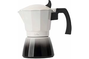 Jata Hogar HCAF2406 - Cafetera Italiana Induccion. De Aluminio, 6 Tazas de Capacidad, Apta para Inducción, Vitrocerámicas y Cocinas de Gas. Mango Termorresistente. Fácil limpieza