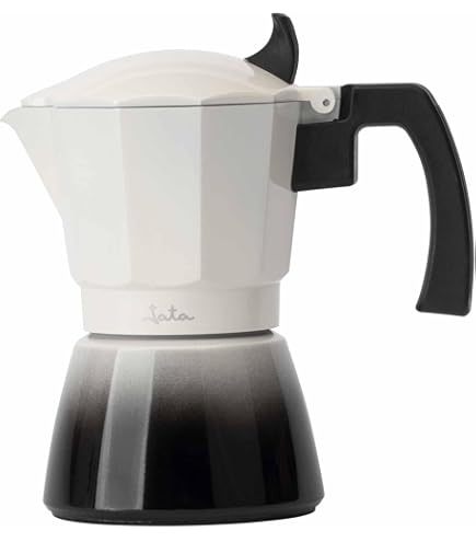 Caffettiera Italiana A Induzione NERTHUS - 3 Tazze Design Moderno Con Manico In Legno - Foto 11