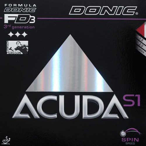 Donic belag acuda S1, noir, 2.0 mm