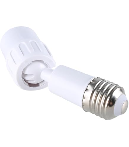 Lot De 2 Rallonges E27 Blanc 14cm - Pour Ampoules LED, Maximum 60W