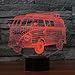 Produktbild 3D Lampe USB Power 7 Farben erstaunliche optische Täuschung 3D wachsen LED Lampe Bus Formen Kinder Schlafzimmer Nachtlicht Geburtstagsgeschenk Weihnachtsgeschenk für Freunde Kinder