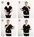 Baby Slings Carrier Cozy Baby Wrap for Newborns, Infants & Toddlers | High Quality Baby Carrier | 3 Carrying Positions | Soft Cotton and Comfort Spandex Machine Washable (Black)