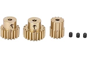 DILWE Set di Ingranaggi del Pignone del Motore RC, 13T 17T 20T 3.175mm 32P Set di Ingranaggi del Pignone Dell'albero Parti di Aggiornamento per Motore a Spazzole Brushless per Auto 1/10 RC