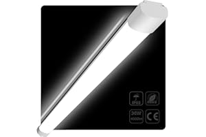 ‎LEOEU Feuchtraumleuchte LED 120cm, 36W 4000LM Deckenleuchte LED Röhre, IP65 Wasserfest Wannenleuchte, Neutralweiß 4000K Kellerlampe Werkstattlampe Garagenlampe Badezimmerlampe für Büros Lager