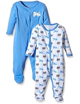 NAME IT Baby-Jungen Schlafstrampler Nitnightsuit W/F Nb B Noos, 2er Pack