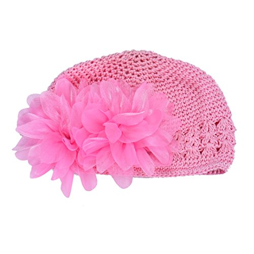 Tonsee Flower Toddlers Infant Baby Girl Lace Hair Band Headband Headwear Hat (Pink)