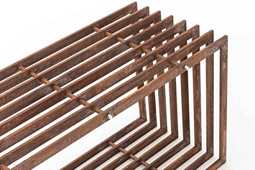 CLP Exklusiver Kaminholzständer IRVING V2 aus Metall, B-Ware, bis zu 2 Größen und 2 Farben wählbar rost, 40 x 50 x 150 cm - 4