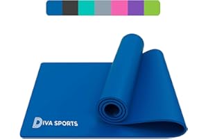 OKEPS GD Yoga Mat Extra Thick 15mm Non-Slip Pilates Workout Exercise Mat Soft Mat Carry Strap (Dark Blue)