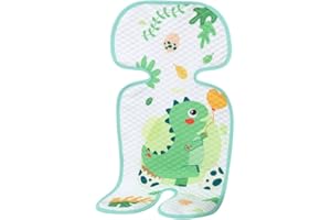 URFEDA Coussin pour Poussette Bébé, Tapis de Refroidissement D'été pour Bébé Enfants, Coussin de Siège Anti-Transpiration Poussette Universel, en Tissu de Soie Glacée, Confortable Et Respirant
