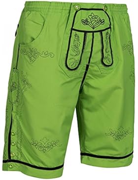 PAULGOS Herren Badehose Badeshorts Optik Trachten Lederhose in 4 Farben Gr. S-5XL