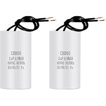 LbsAMP 2 Pezzi CBB60 8uF 450V 50/60HZ Condensatore Avviamento Motori Condensatore Motore Elettrico Condensatore Di Marcia Soppressione Condensatori - 8