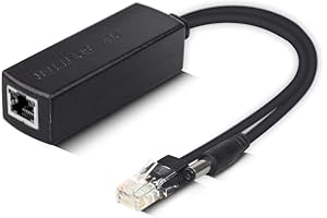 IPOLEX Gigabit Active PoE Power Over Ethernet 48V do 12V adapter DC Jack 5,5 x 2,1 mm, IEEE 802.3af/at zgodny z 10/100/1000 Mbps Rozdzielacz PoE z wyjściem 12 V do kamery CCTV i