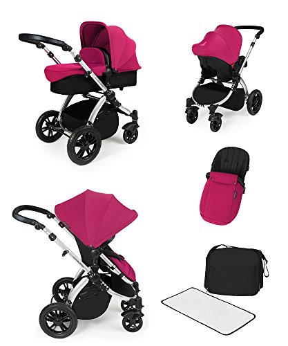 Ickle Bubba Stomp All-in-One Travel System Set (Summer Pink)