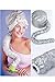 Portable Soft Hairdressing Bonnet Hood Hat Hair Drying Cap Blow Dryer Attachment for Salon Barber Home Travel Silver