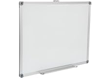 Maxi single sided magnetic whiteboard/dry erase board 45x60 cms with aluminium framed, white, 4560