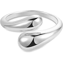 Anello Regolabile Donna Linawe - Design Avvolgente In Rame, Oro Rosa, Argento O Nero - Foto 4