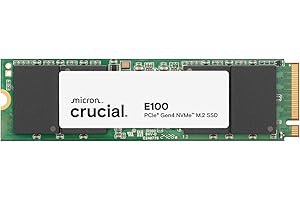 Crucial E100 - SSD - 1 TB - intern - M.2 2280 - PCIe 4.0 x4 (NVMe)