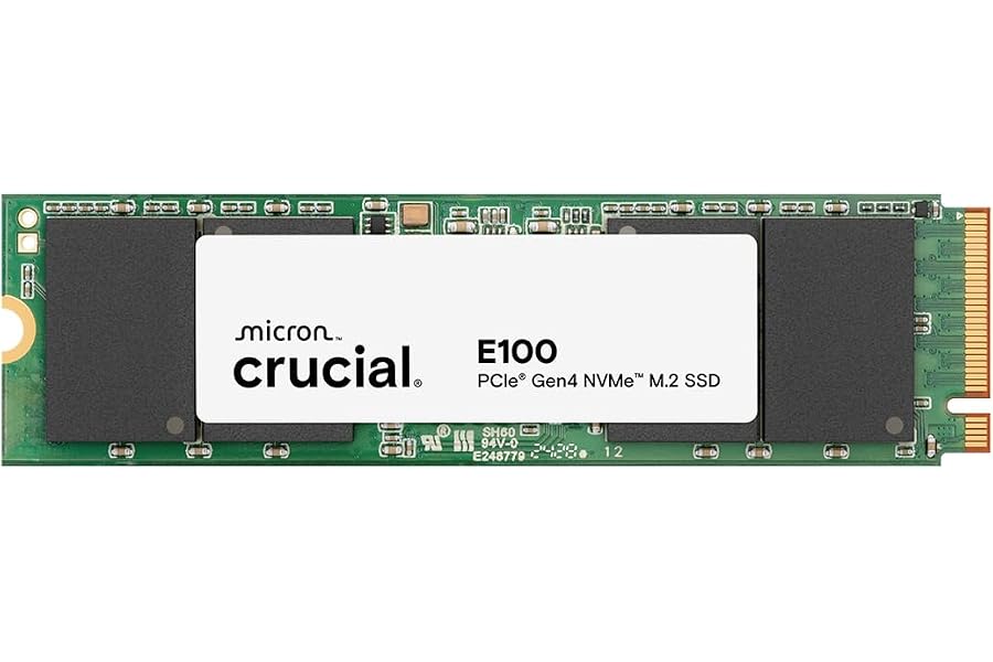 Listing reference: Crucial E100 1TB M.2 NVMe PCIe Gen4 Internal SSD, Up to 5,000MB/s, Laptop & Desktop Compatible -…