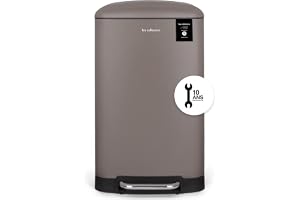 Kökskorg, rostfritt stål, collectors, taupe, n°883, 40 L, kompatibel med 50 l påsar, avtagbar innerhink, elegant design, matt