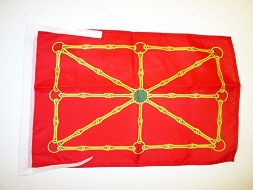 AZ FLAG Bandera de NAVARRA INDEPENDENTISTA 45x30cm - BANDERINA EGIONALISMO Navarro 30 x 45 cm cordeles
