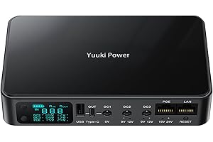 Yuuki Power Mini UPS for Router BT Hub 12V Battery Backup DC 5V/3.6A USB UPS Power Supply UK 10400mAh (38Wh)