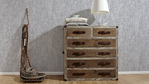 Schöner Wohnen Tapete, Mustertapete in Betonoptik, grau, 944265 - 3