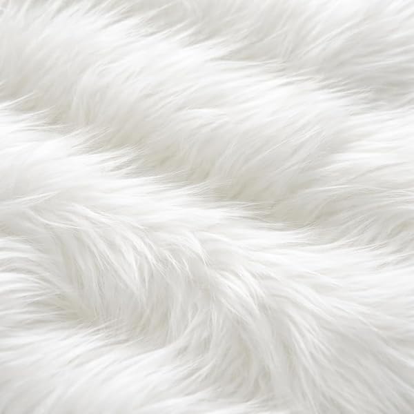 Prokart Soft Faux Fur Fabric Cloth – 60 Inch Wide Pana | Fur Fabric Decorative Cloth for Crafting Soft Toys, Fancy Dress, Baby Photoshoot, Wedding Mandap & Part