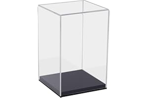 HMF 46811 Vitrine en Acrylique pour Voitures Miniatures, Figurines | 14 x 14 x 22 cm | Transparent