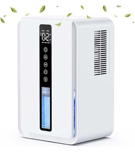 Deshumidificateur d air Electrique 2.2L Anti Moisissure, Éco Déshumidificateurs Maison Portable Silencieux avec Télécommande Dégivrage Arrêt Automatique, 24H Minuteur/Purification/Mode sommeil Deshumidificateur d air Electrique 2.2L Anti Moisissure, Éco Déshumidificateurs Maison Portable Silencieux avec Télécommande Dégivrage Arrêt Automatique, 24H Minuteur/Purification/Mode sommeil