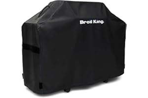 Broil King Abdeckhaube Premium für Crown/Baron 440, 490, Signet 20, 90. Cubierta para Parrilla, Poliéster de cloruro de polivinilo, Negro