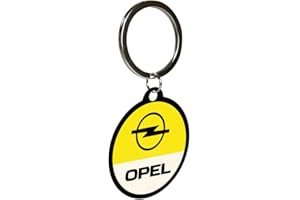 Nostalgic-Art Retro Schlüsselanhänger, Ø 4 cm, Opel – Logo – Geschenk-Idee für Opel-Zubehör Fans, Original Lizenzprodukt (OLP), aus Metall, Vintage Design