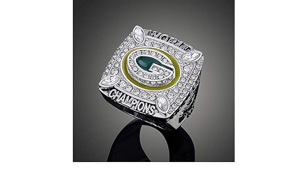 Cnlx Nfl Green Bay Packers Aaron Rogers Super Bowl Meister Ring Kollektion Souvenirs Rugby Champions Ringe Fans Geschenke 10 Amazon De Schmuck