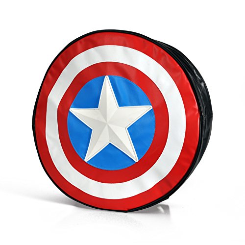 Preisvergleich Produktbild Elbenwald Captain America Comic Shield Rucksack Marvel lizenziert Ø 44cm