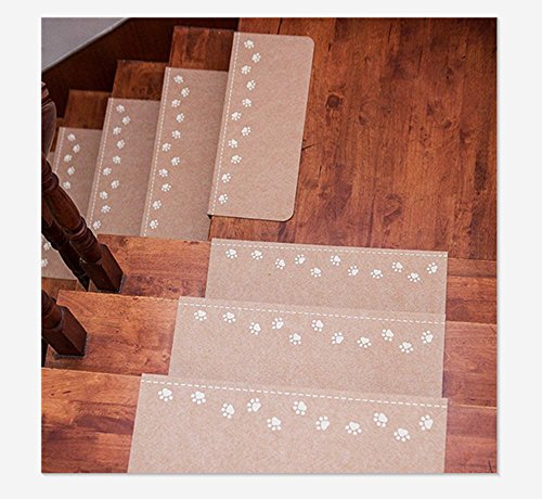 Preisvergleich Produktbild demana rutschfest Stufenmatte Treppenstufe Teppich rutschfeste Stufenmatten Boden Treppe Teppiche Stufenmatte Treppenstufe Displayschutzfolie Mats (1 PCS), beige, 55*22*4.5cm