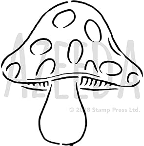 Azeeda Large A2 'Toadstool' Wall Stencil / Template (WS00017632 ...