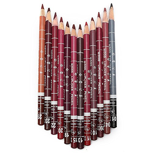Neverland 12 Farben schicken Frauen Feine Lippenkonturstift Lipliner Wasserdicht Set