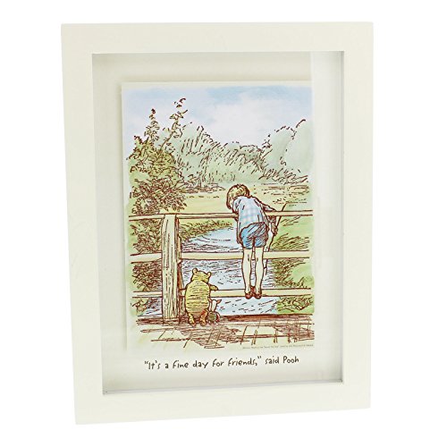Disney Classic Winnie The Pooh Heritage Wall Art Decor Framed Print "Fine Day For Friends"