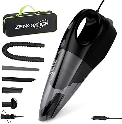 Zenoplige Car Vacuum Cleaner DC12 Volt Portable Handheld Auto Vacuum With Carry Bag